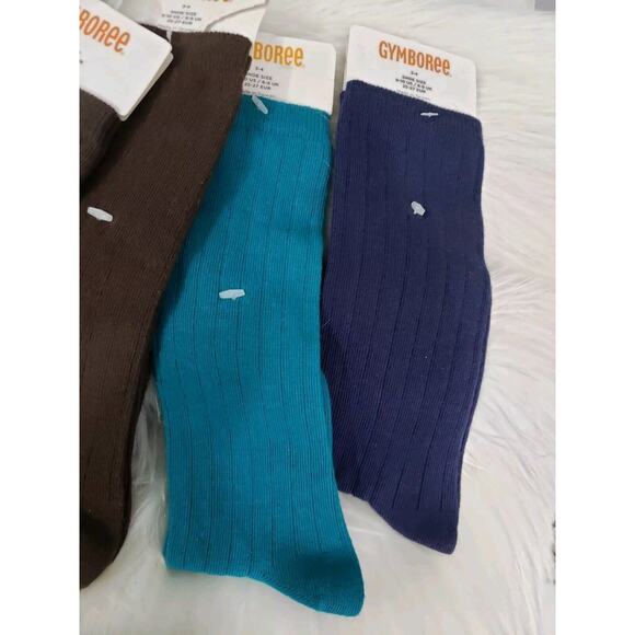 NEW‎ LOT 5 Solid Gymboree Girls sz 3-4 " Knee High Socks Shoe Shoe Size 9-10 - Picture 3 of 5